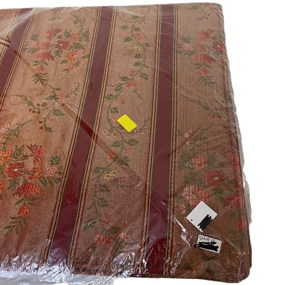 Patricia Spratt Tapestry Floral Placemats Set of 4 Brown Red Reversible NWT